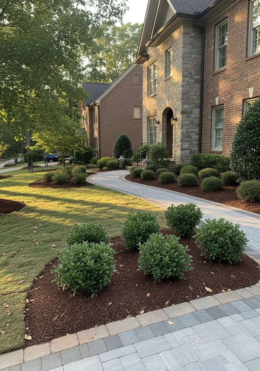 Dunwoody home exterior with landscaping and neighborhood setting.