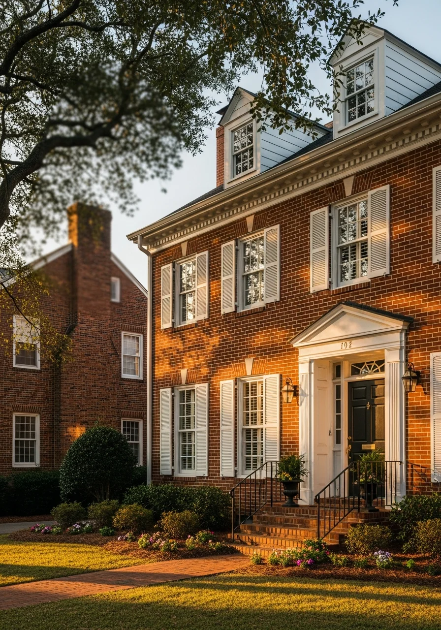 Marietta home exterior with traditional architecture and well-maintained grounds.